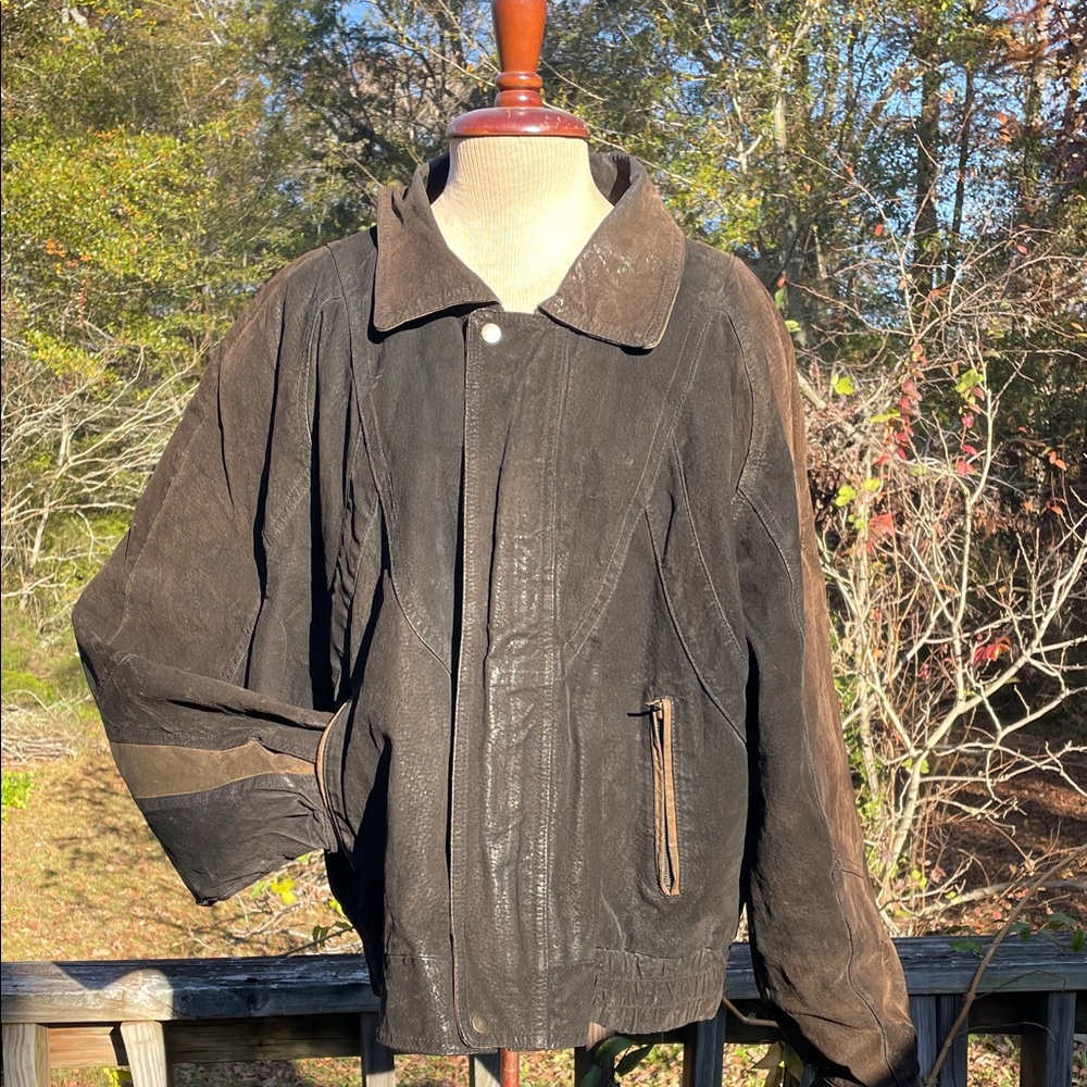 Vintage 80s Gitano leather suede jacket size large
